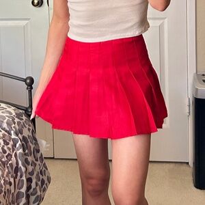 Red Mini Skirt